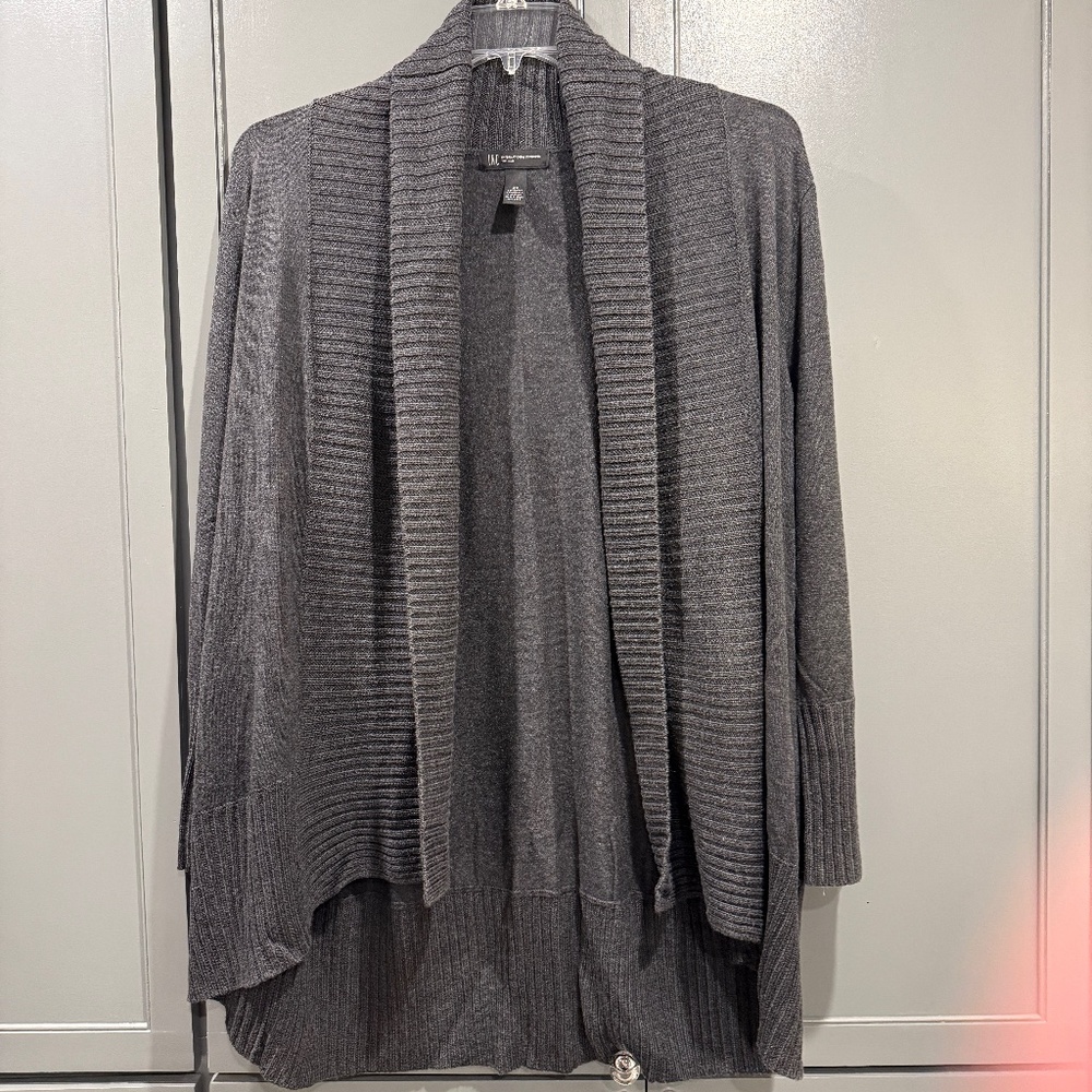 Inc Concepts grey shawl collar sweater 2x